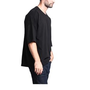 Ropa de calle para hombre GSM 250 de alta calidad, camiseta en blanco transpirable con logotipo de impresión pesada, servicio OEM de talla grande del proveedor BD - Product Image 1