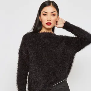 高档高品质2022定制女装羊毛材料冬季保暖女式毛衣