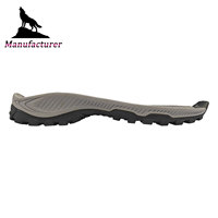 Semelles de bottes de randonnée imperméables, durables et antidérapantes fabriquées par Wolf Brand, en MD+Caoutchouc
