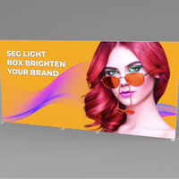 Panneau lumineux en PVC imprimé sur mesure, double face, éclairé par LED, pour affichage publicitaire en magasin
