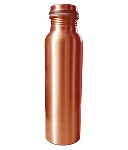 100% Purity Copper Beer Bottle and Storage Bottles Medium Size Pure Copper Metal Drinking Water Bottle