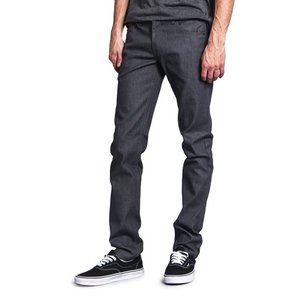 Noir Gris Denim Jeans Pantalon Hommes Automne Noir Bleu Foncé Straigh Hommes Jeans Pantalon Classique Caaual Coton Stretch Taille 40 42 44 - Product Image 2