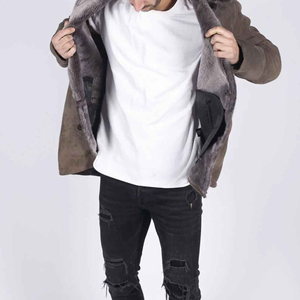 2025 última chaqueta de estilo motorista para hombre, piel de oveja Original de la mejor calidad, último diseño Vintage, producto OEM de cuero genuino - Product Image 4