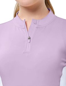 Camisas de Manga Larga para Niñas con Orificios para el Pulgar, Camisa de Equitación Inglesa con Protección Solar UPF50 de Secado Rápido, Chaqueta Ecuestre con Media Cremallera para Niños - Product Image 4
