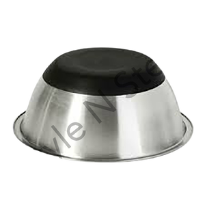 High Quality Stainless Steel <b>Large</b> Salad Serving <b>Bowl</b> Deep with Rubber Base and Antiskid Low Prices Polished Metal Technique - Product Image 6