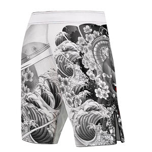 Pantalones cortos de lucha MMA personalizados de alto rendimiento que absorben la humedad estirables para cierre de velcro Desgaste de artes marciales Premium Razonable Pr - Product Image 6