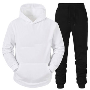 Survêtement sportif décontracté pour homme, hiver 2024, haute qualité, XXL, sweat à capuche en polaire, chaud, respirant, coupe-vent, 100% coton, couleur - Product Image 3