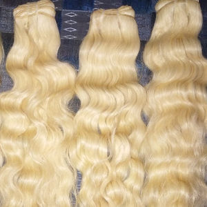 Extensions de cheveux humains vierges indiennes de haute qualité, en vrac, double trame, tirage simple, aspect ondulé profond, toutes les couleurs - Product Image 3