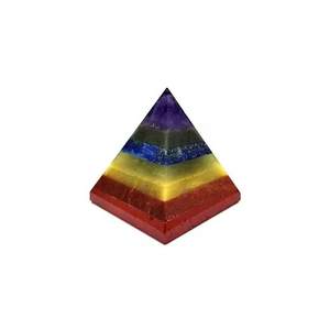Pyramide de sept CHAKRAS liée de la meilleure qualité/pyramide de pierre de CHAKRA en pierre naturelle/pyramide de sept CHAKRAS de qualité supérieure - Product Image 4