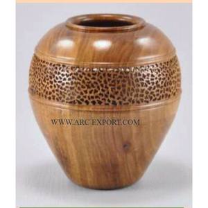 Vases à fleurs en acier inoxydable poli miroir martelé brillant Ensemble de 2 tailles différentes Vases à fleurs uniques faits à la main nouveau look - Product Image 3