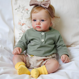 Muñeca Bebé Reborn Realista de 20 Pulgadas, Sonriente, Niñ<span class=keywords><strong>a</strong></span> Pequeñ<span class=keywords><strong>a</strong></span>, Cuerpo de Vinilo y Tela, Juguete Suave, Modelo de Juguete - Product Image 3