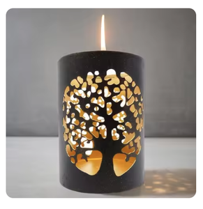 Vela de Metal decorativa de lujo de nuevo diseño votiva para Navidad Halloween Pascua y decoración de boda vela recortada de mesa votiva - Product Image 4