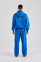 Conjunto Deportivo de Moda para Hombre, Estilo Holgado, Estampado, 100% Algodón, Sudadera con Capucha y Cordón Ajustable, Pantalones Deportivos con Bolsillos Laterales