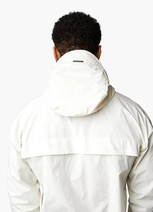 <b>Men's</b> Hooded Windproof <b>Half</b>-<b>Zip</b> <b>Jacket</b> Solid Color Sporty Outdoor Wear Spring Regular Fit Polyester Shell - Product Image 4