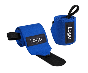 Muñequeras Unisex de Neopreno Azul con Cierre de Gancho y Bucle Ajustables para Levantamiento de Pesas, Soporte para Entrenamiento en Gimnasio y Powerlifting - ¡Gran Oferta! - Product Image 1