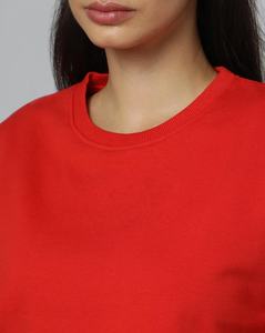 Logo personnalisé Streetwear femmes sweat-shirt court longueur pull Gym femmes haut court dames décontracté coton culture chemise de sueur - Product Image 5