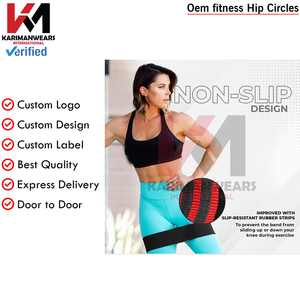 Bande de résistance circulaire, échauffements dynamiques, activation des hanches et des fessiers, entraînement de force, entraînements de fitness, rouge, 2e génération, grande taille - Product Image 3