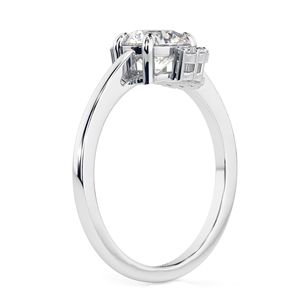 แหวนหมั้นเพชรแบบครึ่งรัศมีครึ่งวงสำหรับผู้หญิง1.50CT - Product Image 2