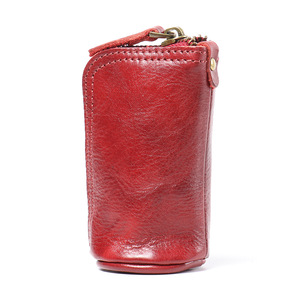 Sac à main en cuir rétro pour homme avec portefeuille, design peint à la main, fermeture éclair, doublure en toile, sac de transport souple et portable - Product Image 6