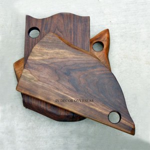 Recién llegado, mármol de Color blanco de primera calidad y madera de mango, bloque de corte de diseñador de lujo único a un precio impresionante - Product Image 4