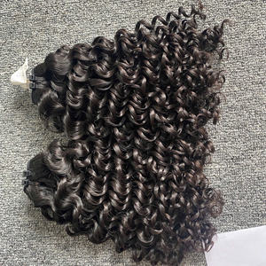 Extensiones de Cabello Camboyano Virgen Natural con Ondas Profundas, Trama Doble a Máquina, Pedido al por Mayor, Estilo de Ondas Naturales - Product Image 3