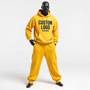 ชุดวอร์มปักลายมีฮู้ดสามชั้นโลโก้สตรีทแวร์ออกแบบได้ตามต้องการ - Product Image 1