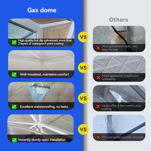 Construisez une tente de dôme géodésique Kits de dôme géodésique en alliage d'aluminium Dôme de tente Dôme de tente géodésique Meilleure tente de dôme géodésique extérieure - Product Image 2