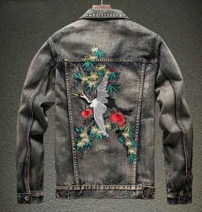 Vestes pour hommes tendance 2024, vente en gros personnalisée, veste en jean grande taille, boutons multicolores, veste en jean longue pour le travail, pièce unique - Product Image 2