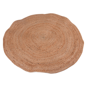 Juego de alfombras de yute redondas grandes hechas a mano Alfombra de fibra natural Premium para decoración del hogar - Product Image 1