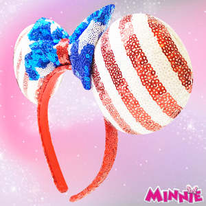 Accesorios para el Cabello de Mickey y Minnie Mouse, Diademas con Lazo de Lentejuelas, Paquete al por Mayor de 150 Unidades, Envío Gratis, Colección con Licencia HER - Product Image 1