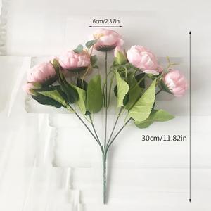 อะคริลิคดอกกุหลาบสีสันสดใสยืนประดับงานแต่งงานของตกแต่งงานแต่งงานดอกไม้ดอกโบตั๋นขายส่งสำหรับโอกาสต่างๆ - Product Image 5