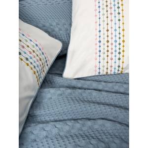 Ensemble de housse de couette en coton Aura double piqué Pebble Indigo - Product Image 2