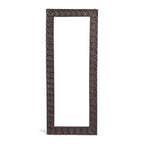 Cadre de miroir en bois, cadre de miroir vintage, accessoire décoratif, décoration artisanale d'espace de vie, miroir design en gros - Product Image 4