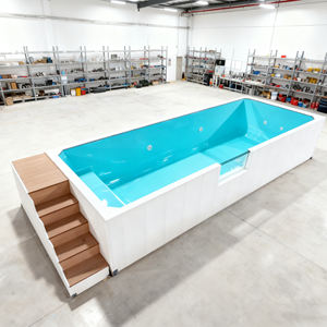 Piscina Compacta de Verano Pequeña de 6m, 8m, 10m para Familia, Spa de Nado, Jacuzzi Exterior de Fibra de Vidrio, Tina de Inmersión, Alberca - Product Image 3