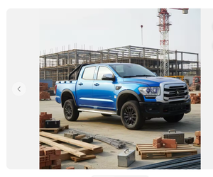 Vente en gros Nouveau Dongfeng P6 4x4 Pick-up Diesel Turbo Euro VI Automatique Noir R17 avec barres de toit métalliques exportation Chine - Product Image 1