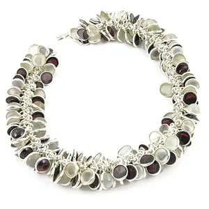 Collar de Plata 925 con Piedras Preciosas para Mujer, Joyería de Moda con Cuentas - Product Image 3