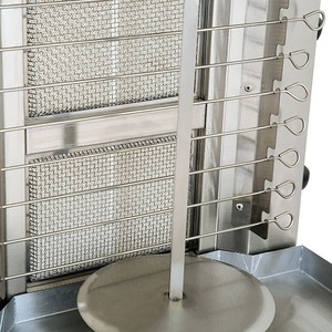 NUEVA Asador de Shawarma Eléctrico/a Gas de Acero Inoxidable de Alta Calidad para Uso Comercial, con Rotación Automática para Restaurantes - Product Image 5