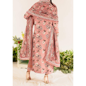 Prima de alta calidad completo bordado mujeres césped y algodón vestido conjuntos al por mayor de fábrica de algodón Shalwar Kameez conjunto Maxi - Product Image 2