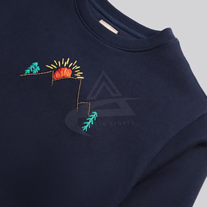 เสื้อสเวตเชิ้ตปักลายสำหรับผู้ชายเสื้อมีฮู้ดโอเวอร์ไซส์ทรงวินเทจ - Product Image 4