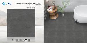 Azulejos de Piso Cerámicos Modernos Rústicos CMC de 400x400 mm, Antideslizantes, Resistentes a los Ácidos, 6 mm de Grosor, Acabado Brillante con Esmalte Metálico, Grises para Interiores - Product Image 5