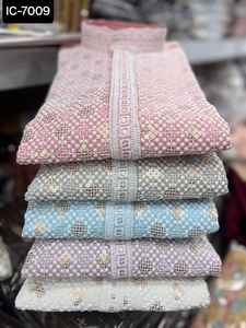 Festival Wear Colecciones de ropa para hombres Ropa étnica Kurtis con conjunto de pijama de algodón para hombres con la mejor calidad y precio - Product Image 3