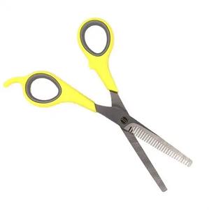 Ciseaux de toilettage pour animaux de compagnie HERMANN MEDITECH, manche en plastique jaune, écologiques, légers, en acier inoxydable, pour - Product Image 3