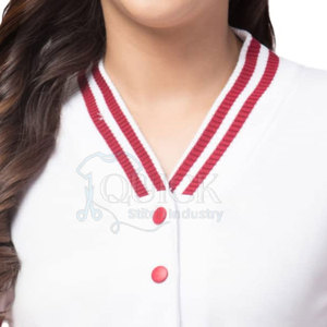 Chaqueta con letras para mujer de talla grande superventas lana 100% algodón/forro de nailon tejido transpirable - Product Image 5