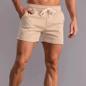 Short de basket-ball d'été pour hommes, coupe courte, avec poches latérales, maille de base, style décontracté, solide, brodé OEM, service disponible - Product Image 4