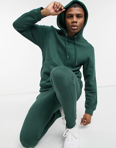 Vente en gros de survêtements de sport OEM et de survêtements personnalisés en molleton de coton pour hommes, survêtements unis. - Product Image 4