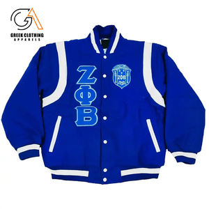 Personalizado Zeta Phi Beta Sorority Varsity Chaquetas de alta calidad de lana y algodón con capucha Varsity Jacket Baseball Varsity - Product Image 1