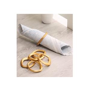 Design élégant anneau de serviette en métal plaqué or fait à la main anneau de serviette en gros prix bas anneau de serviette décoratif en gros - Product Image 3