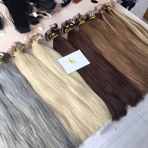 Vente en gros, 100% cheveux humains péruviens couleur Double bande vierge dessinée dans les extensions de cheveux humains - Product Image 1