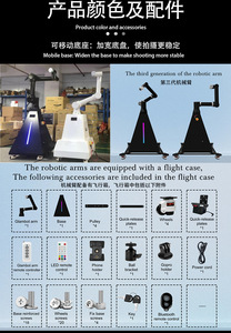 Tự động ảo thuật glambot Photo Booth với cánh tay Robot tương thích với iPad SLR máy ảnh điện thoại thông minh - Product Image 5