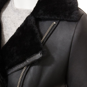 Chaqueta de Cuero Sintético para Mujer, Talla Grande, Invierno, Transpirable, Resistente al Viento, Relleno de Algodón, Cierre de Cremallera Frontal, Personalizable - Product Image 3